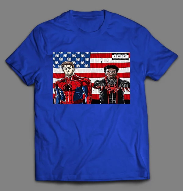 PETER X MILES SPIDER VERSE HIP HOP PARODY SHIRT