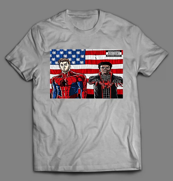 PETER X MILES SPIDER VERSE HIP HOP PARODY SHIRT