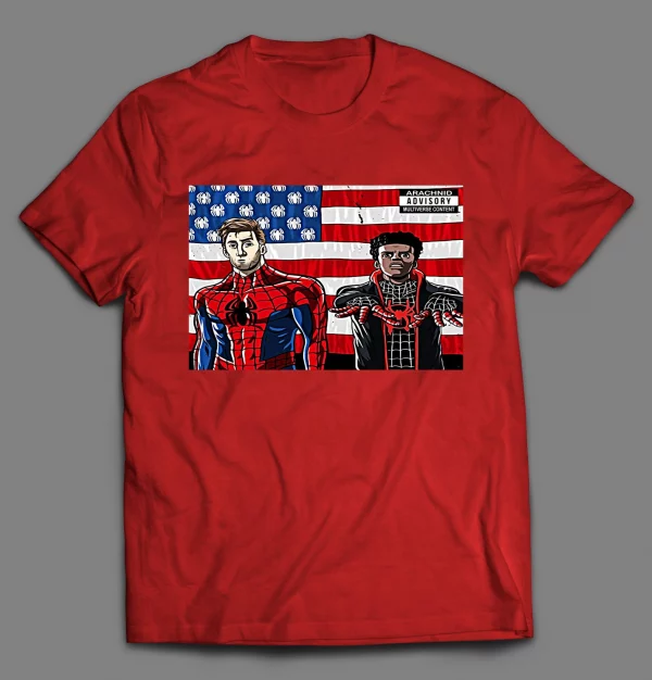 PETER X MILES SPIDER VERSE HIP HOP PARODY SHIRT