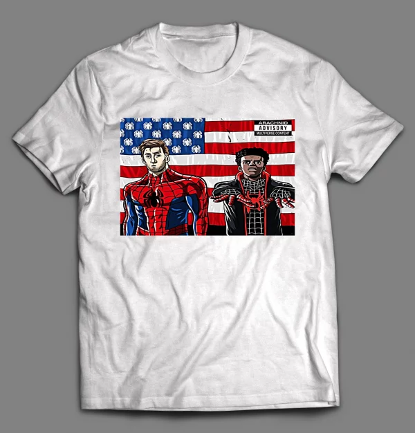 PETER X MILES SPIDER VERSE HIP HOP PARODY SHIRT