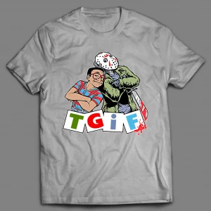 T.G.I.F STEVE AND JASON PARODY HALLOWEEN SHIRT