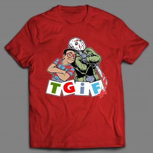 T.G.I.F STEVE AND JASON PARODY HALLOWEEN SHIRT