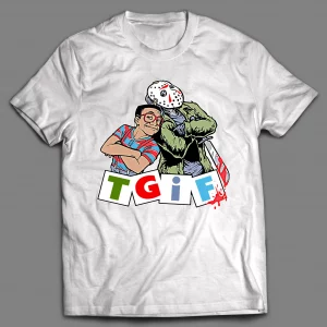 T.G.I.F STEVE AND JASON PARODY HALLOWEEN SHIRT