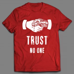 TRUST NO ONE HAND SNAKE SHIRT