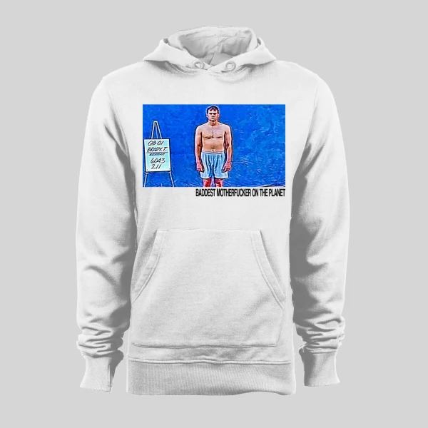GOAT CHAMPION DRAFT PIC ROUND 6 BADDEST MFER ON PLANET QUALITY HOODIE / SWEATSHIRT