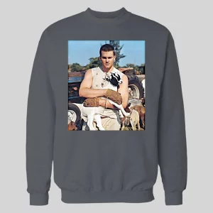 FOOTBALL CHAMPION HOLDING GOAT 7 RINGS QUALITY HOODIE / SWEATSHIRT