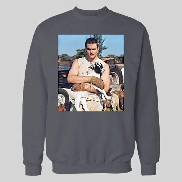 FOOTBALL CHAMPION HOLDING GOAT 7 RINGS QUALITY HOODIE / SWEATSHIRT