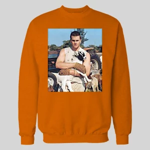 FOOTBALL CHAMPION HOLDING GOAT 7 RINGS QUALITY HOODIE / SWEATSHIRT