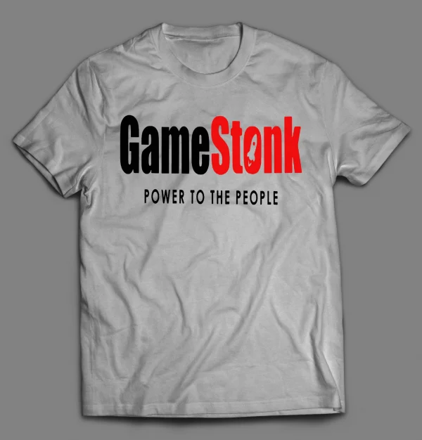 SHORT SQUEEZE $GME GAMESTONK POWER TO THE PEOPLE GAMER SHIRT