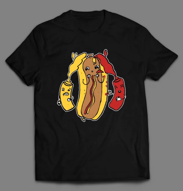 HOTDOG TRIPLE X ADULT HUMOR SHIRT