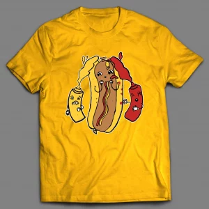 HOTDOG TRIPLE X ADULT HUMOR SHIRT