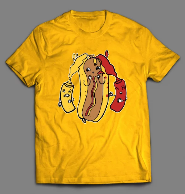 HOTDOG TRIPLE X ADULT HUMOR SHIRT