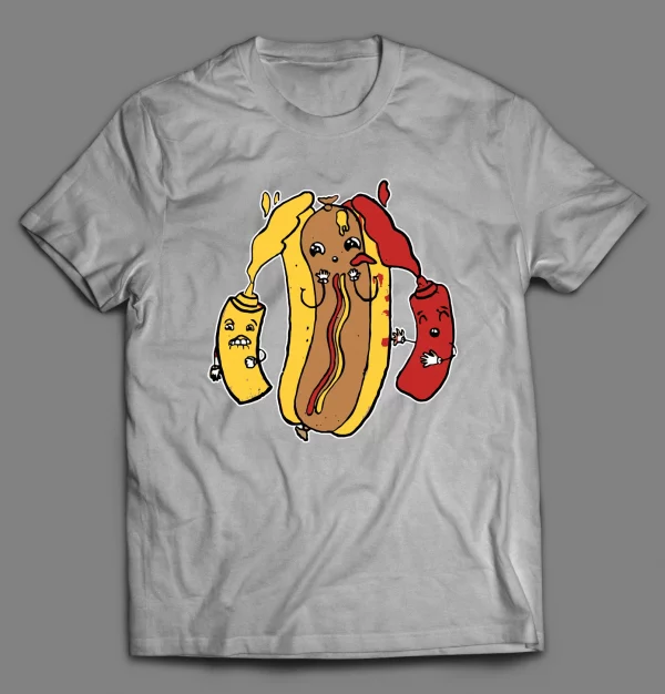 HOTDOG TRIPLE X ADULT HUMOR SHIRT