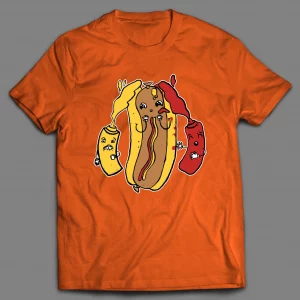 HOTDOG TRIPLE X ADULT HUMOR SHIRT