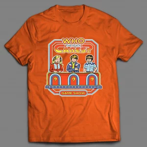 WHO THE F*CK CARES GAME SHOW PARODY SHIRT