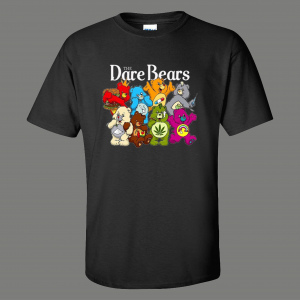 DARE BEARS PARTY DRUGS PARODY CARTOON SHIRT