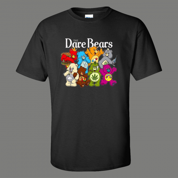 DARE BEARS PARTY DRUGS PARODY CARTOON SHIRT