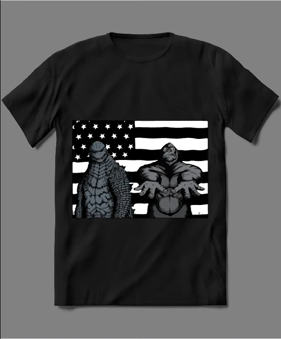 KAIJU VS GORILLA MOVIE RAP PARODY SHIRT