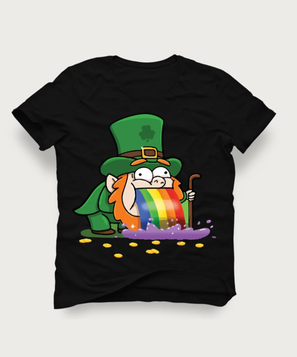 LEPRECHAUN ST PATRICKS PATTYS DAY VOMIT PUKE HIGH QUALITY SHIRT