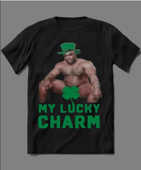BARRY WOOD LUCKY CHARM ST PATRICKS PARODY SHIRT