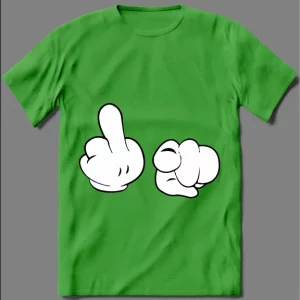 MOUSE HANDS GO F*CK YOURSELF CARTOON PARODY SHIRT