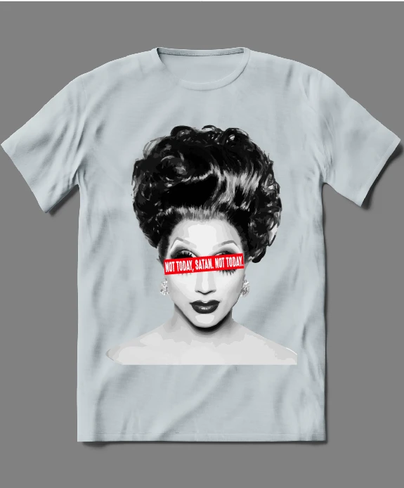 NOT TODAY SATAN LADY PARODY SHIRT