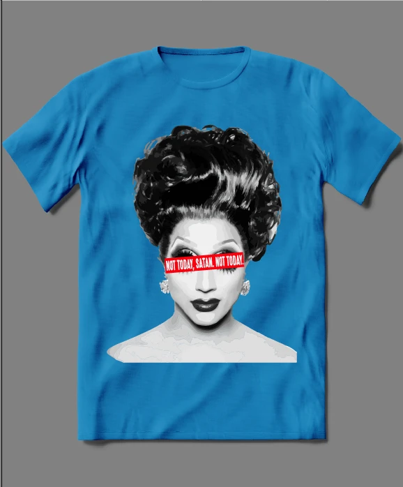 NOT TODAY SATAN LADY PARODY SHIRT