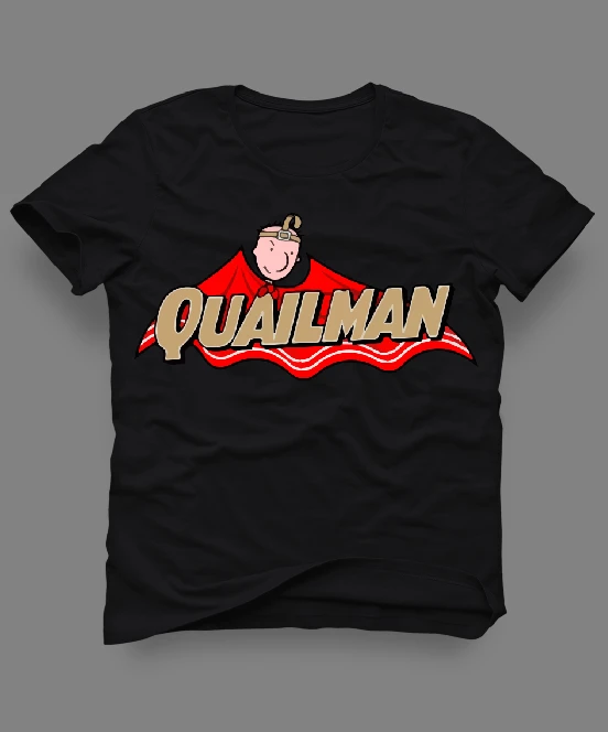 QUAILMAN DOUG FUNNY TV CARTOON MASHUP CUSTOM ART SHIRT