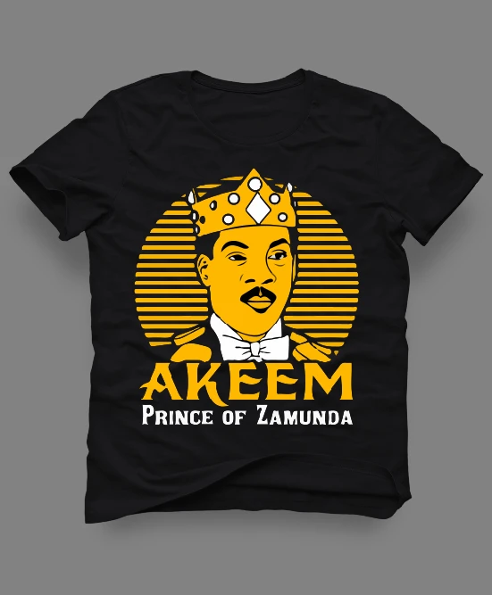 AKEEM PRINCE OF ZAMUNDA MOVIE MASHUP CUSTOM ART SHIRT