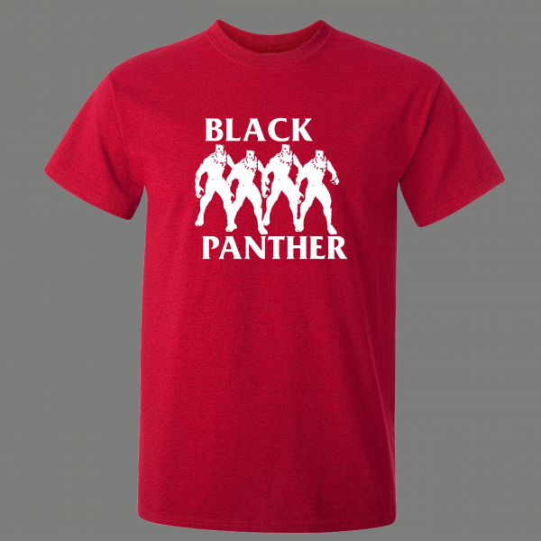 BLACK PANTHER PUNK ROCK ALBUM COVER PARODY HIGH QUALITY SHIRT