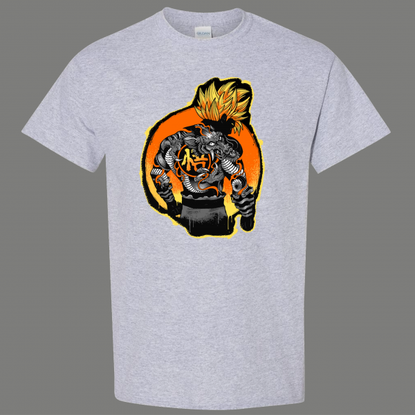 ANIME WARRIOR ART CARTOON PARODY SHIRT