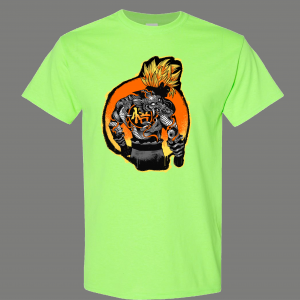 ANIME WARRIOR ART CARTOON PARODY SHIRT