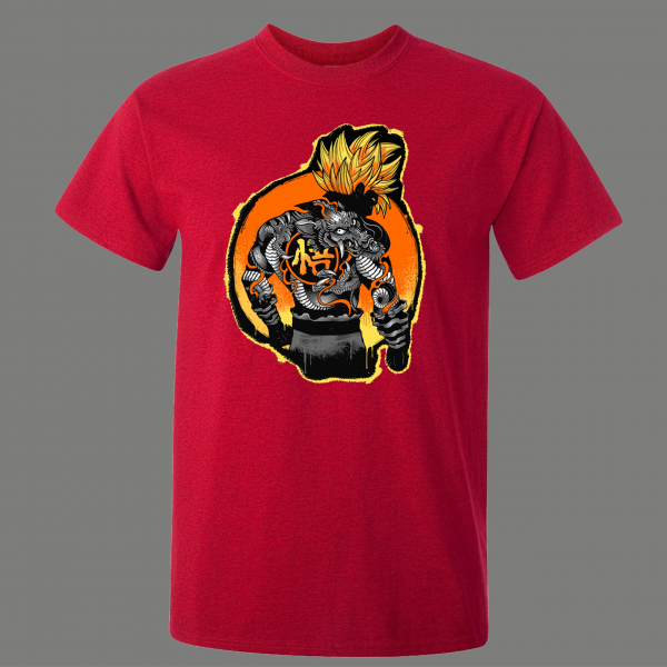 ANIME WARRIOR ART CARTOON PARODY SHIRT