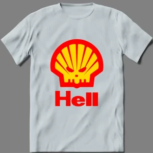 HELL SKULL GAS SHELL ARTWORK PARODY QUALITY Shirt *MANY OPTIONS*