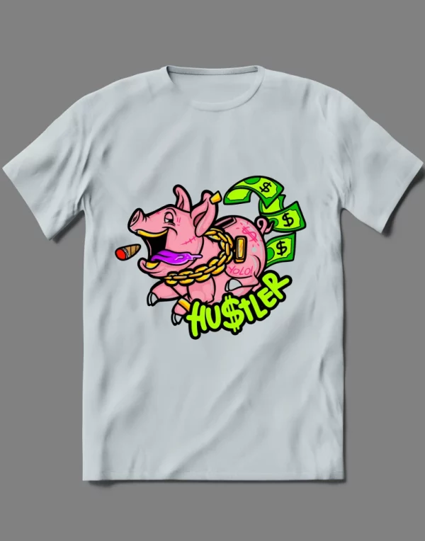 PIGGY BANK OG HUSTLER GET BAGS ARTWORK PARODY QUALITY Shirt *MANY OPTIONS*