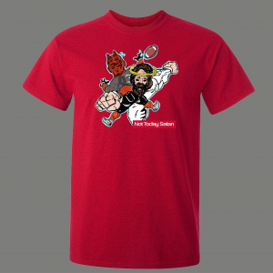NOT TODAY SATAN JESUS STIFF ARM DEVIL FOOTBALL QUALITY SHIRT *MANY OPTIONS*