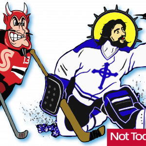 NOT TODAY SATAN JESUS CHRIST BLOCKS DEVIL HOCKEY HIGH QUALITY MEN'S TANK TOP