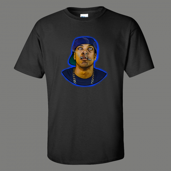 SMOKEY 3 BLUNTS CARTOON ART SHIRT