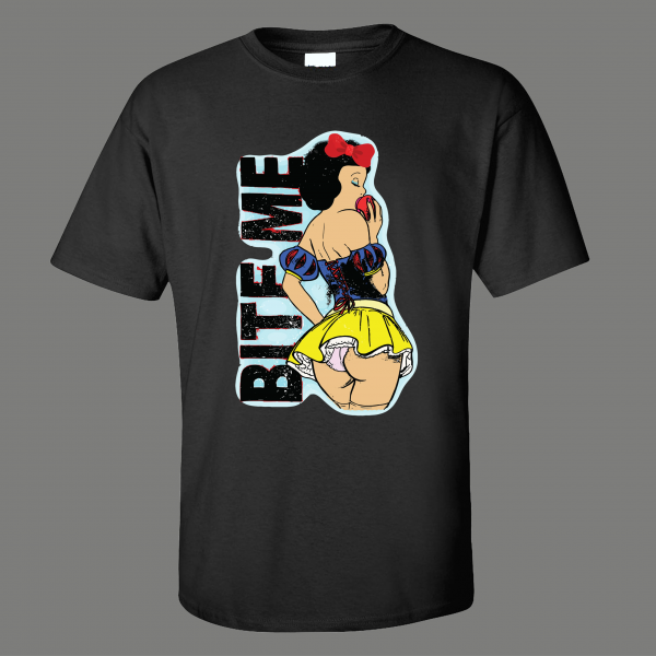 ADULT RATED SEXY SNOW WHITE BITE ME Shirt *FREE SHIPPING*