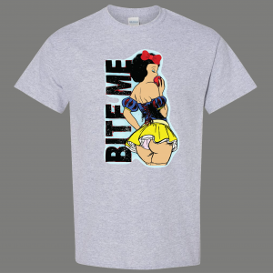 ADULT RATED SEXY SNOW WHITE BITE ME Shirt *FREE SHIPPING*