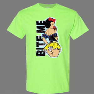 ADULT RATED SEXY SNOW WHITE BITE ME Shirt *FREE SHIPPING*