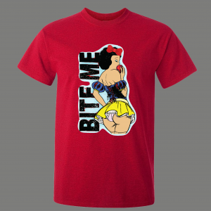 ADULT RATED SEXY SNOW WHITE BITE ME Shirt *FREE SHIPPING*