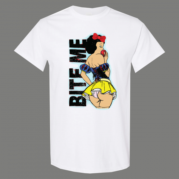 ADULT RATED SEXY SNOW WHITE BITE ME Shirt *FREE SHIPPING*