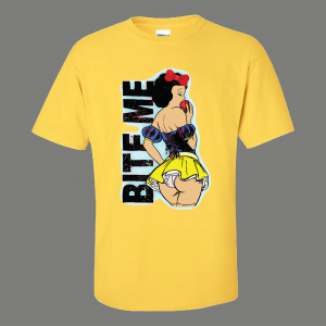 ADULT RATED SEXY SNOW WHITE BITE ME Shirt *FREE SHIPPING*