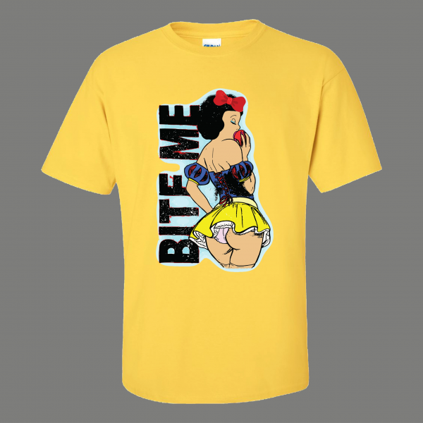 ADULT RATED SEXY SNOW WHITE BITE ME Shirt *FREE SHIPPING*