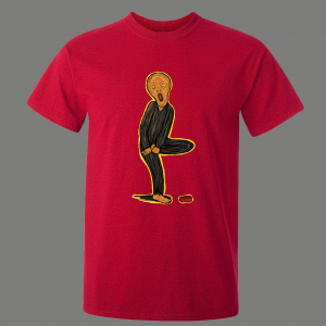 STARRY NIGHT SCREAMING STEP ON LEGO FUNNY PARODY SHIRT