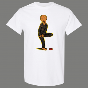 STARRY NIGHT SCREAMING STEP ON LEGO FUNNY PARODY SHIRT