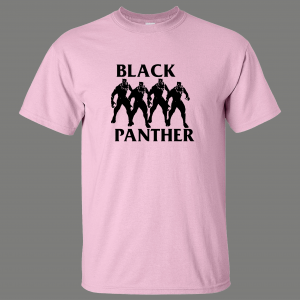 BLACK PANTHER PUNK ROCK ALBUM COVER PARODY HIGH QUALITY SHIRT