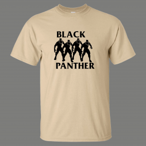 BLACK PANTHER PUNK ROCK ALBUM COVER PARODY HIGH QUALITY SHIRT