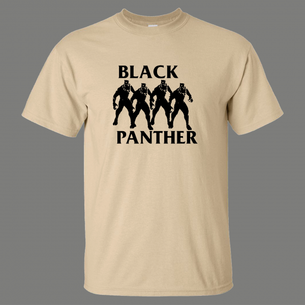 BLACK PANTHER PUNK ROCK ALBUM COVER PARODY HIGH QUALITY SHIRT